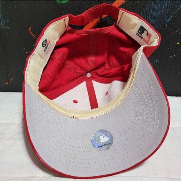 Vintage Philadelphia Phillies Hat Velcro Back #H21‎ - Picture 2 of 4